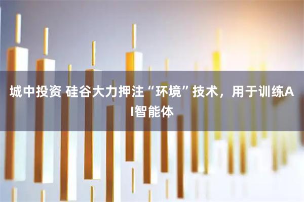 城中投资 硅谷大力押注“环境”技术，用于训练AI智能体
