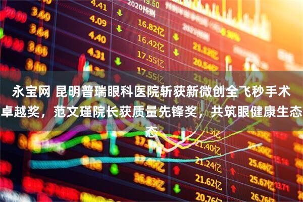 永宝网 昆明普瑞眼科医院斩获新微创全飞秒手术卓越奖，范文瑾院长获质量先锋奖，共筑眼健康生态