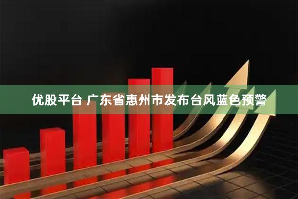 优股平台 广东省惠州市发布台风蓝色预警