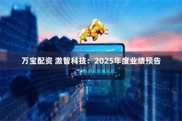 万宝配资 激智科技：2025年度业绩预告