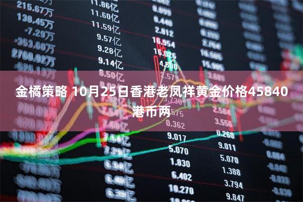 金橘策略 10月25日香港老凤祥黄金价格45840港币两