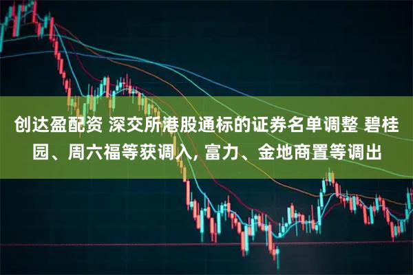 创达盈配资 深交所港股通标的证券名单调整 碧桂园、周六福等获调入, 富力、金地商置等调出